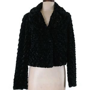 Candie's Soft Faux Fur Black Jacket